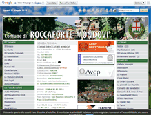 Tablet Screenshot of comune.roccafortemondovi.cn.it